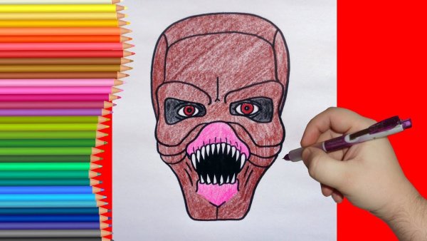 Рисунок фломастерами монстров