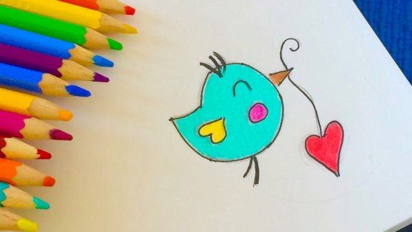 Рисунки разноцветные легкие