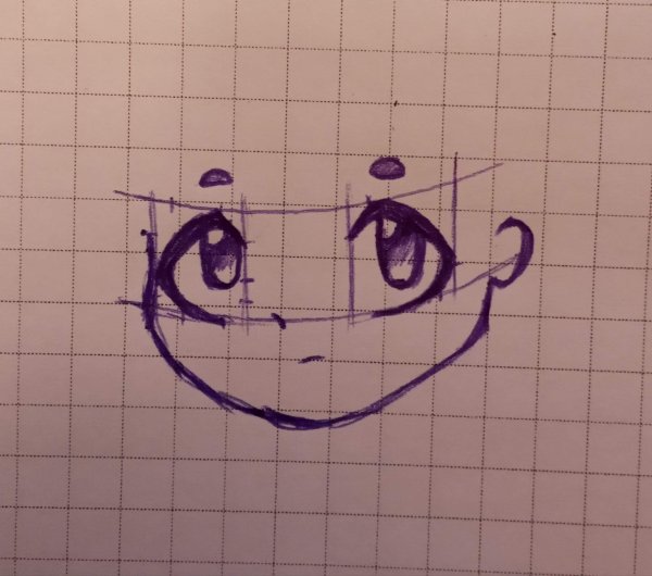 Рисование синей ручкой