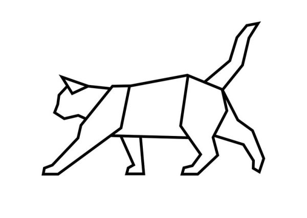 Геометрические фигурки животных