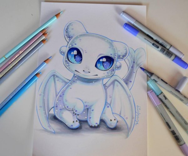 Маленькие рисуночки маркерами