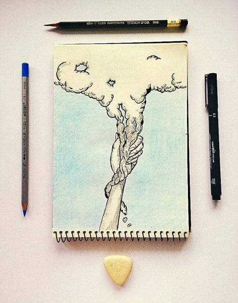 Легкие рисунки для скетчбука