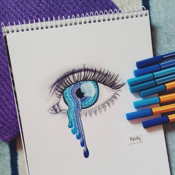 Рисунки для срисовки в скетчбук фломастерами