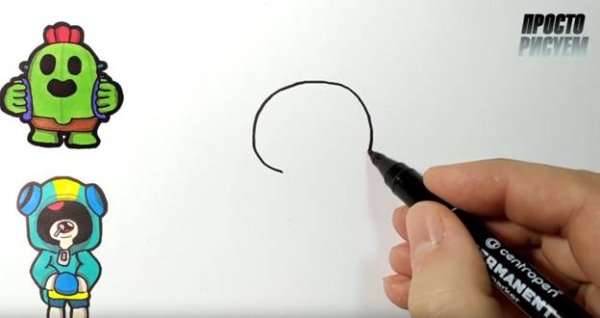 Леон из Браво старс рисунок фломастерами