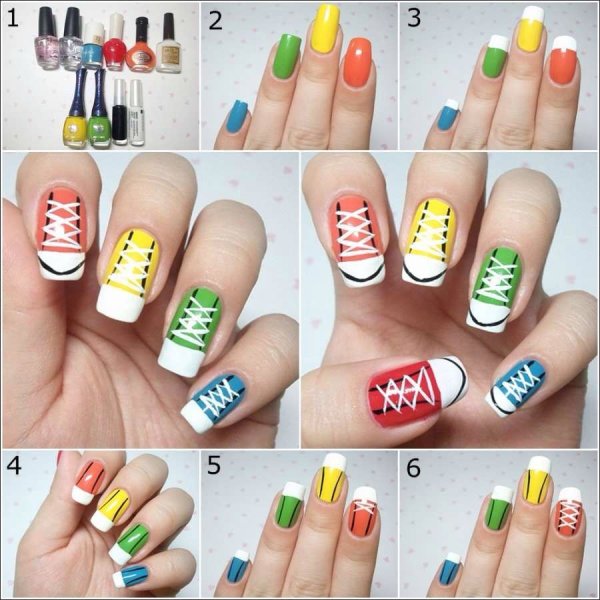 Ногти летние лёгкие