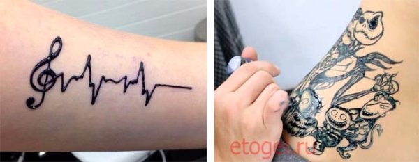 Ручка для рисования тату на теле