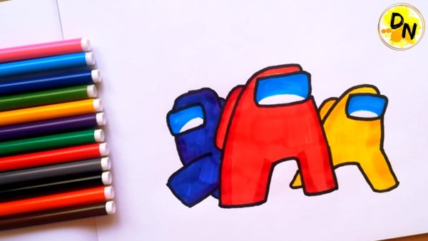 Рисунки фломастерами легкие из игр