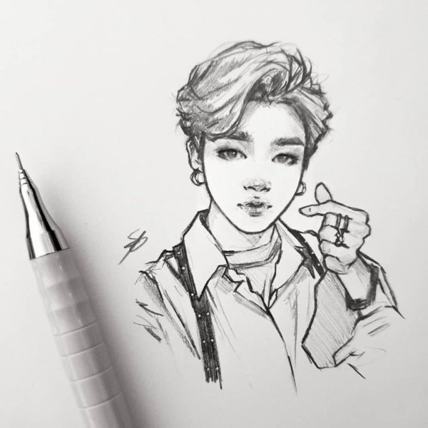 Пак Чимин скетч