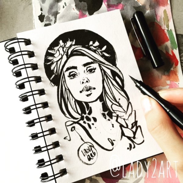 Рисунки для срисовки в скетчбук