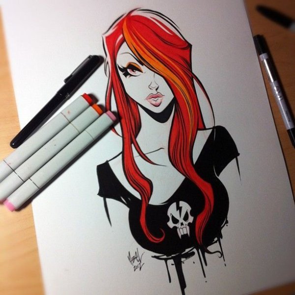 Крутые рисунки фломастерами