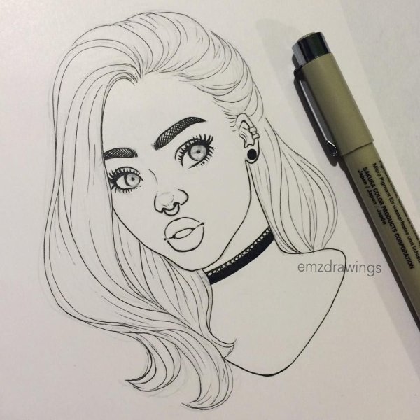 Рисунки для срисовки маркерами