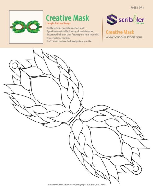 Трафареты для 3д ручки объемные