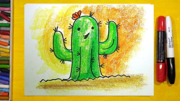 Рисунок фломастерами для детей