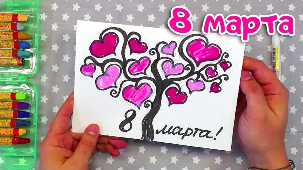 Рисунок для мамы фломастерами легкие