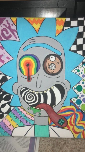 Крутые рисунки на холсте