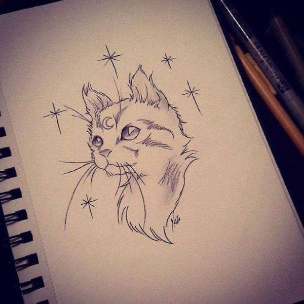 Рисунки для скетчбука животные