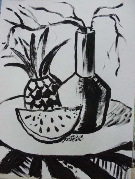 Натюрморт в графике