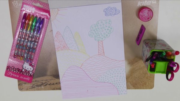 Антистресс рисование ручкой