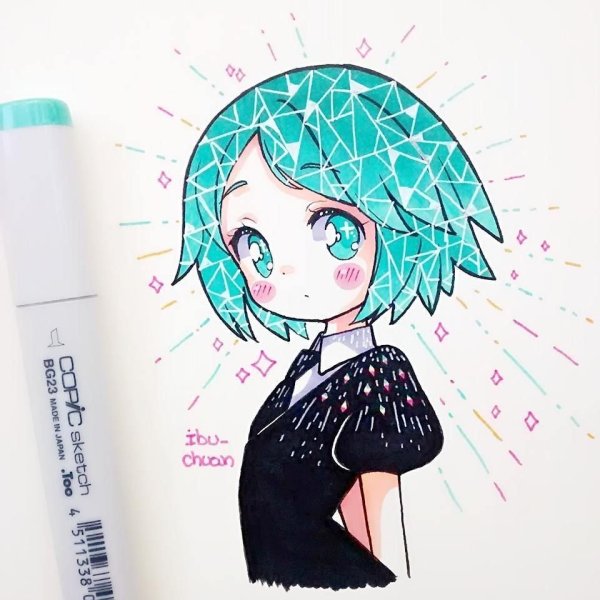 Скетчи маркерами аниме Наруто