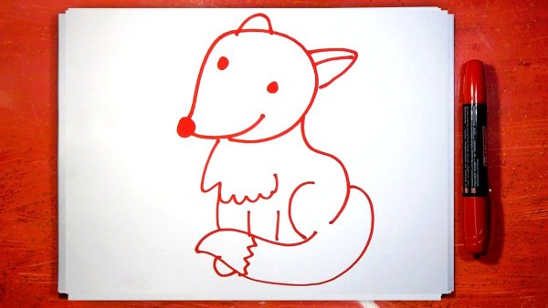 Рисование для детей пошагово фломастерами