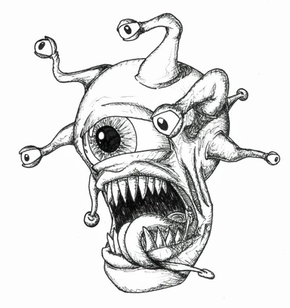 Страшные рисунки для срисовки