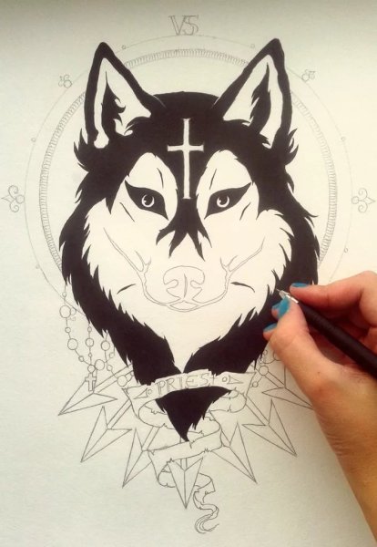 Тату карандашом