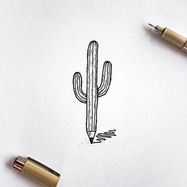 Маленькие зарисовки ручкой