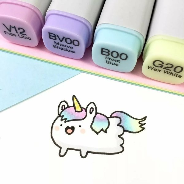 Маленькие картиночки маркерами