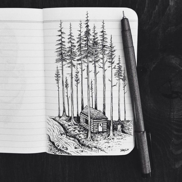 Рисунки для скетчбука