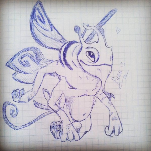 Puck Dota 2 карандашом