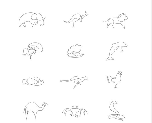 Рисунок одной линией