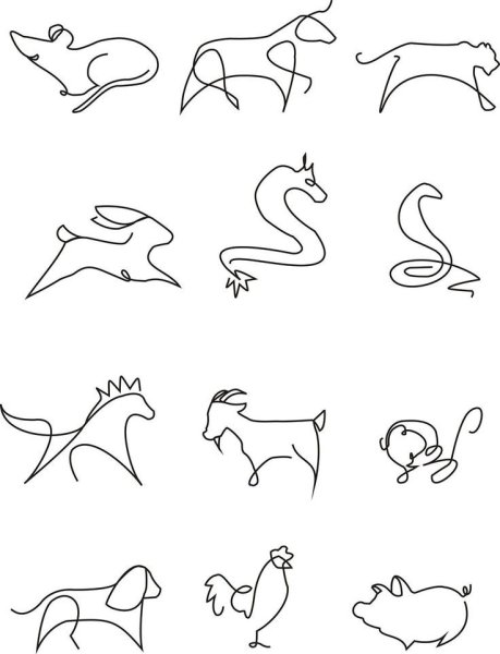 Роспись в виде животных