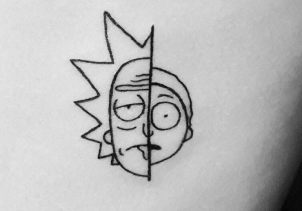 Rick and Morty карандашом