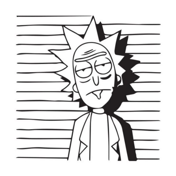 Рисунки для срисовки Рика и Марти