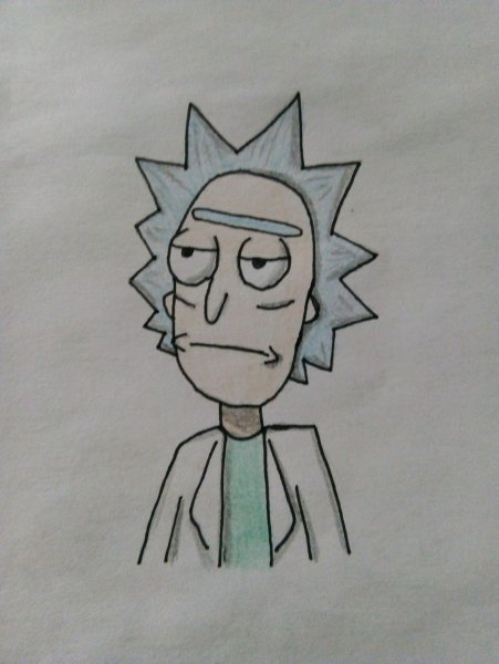 Рик и Морти срисовка легко