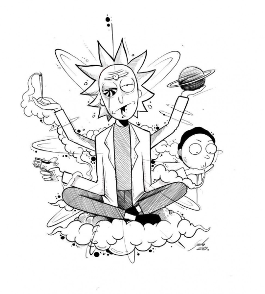 Карандашурик Рик и Морти