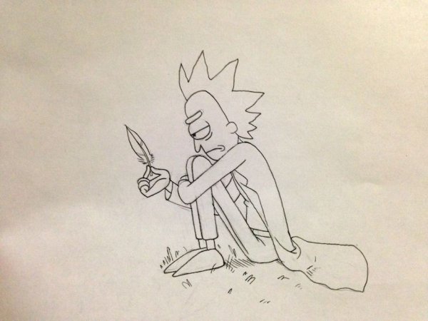 Рик и Морти тату эскизы