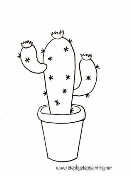 Тату Кактус эскизы