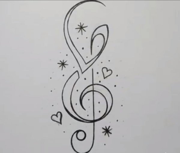 Рисунки черной ручкой легкие для срисовки