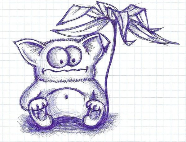 Смешные рисунки карандашом