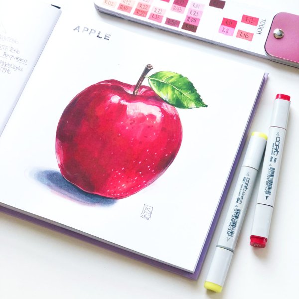 Рисование маркерами для скетчинга