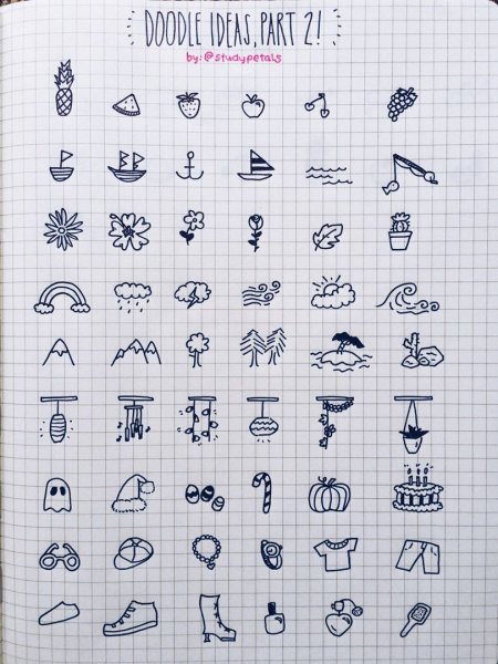 Маленькие рисуночки для блокнота
