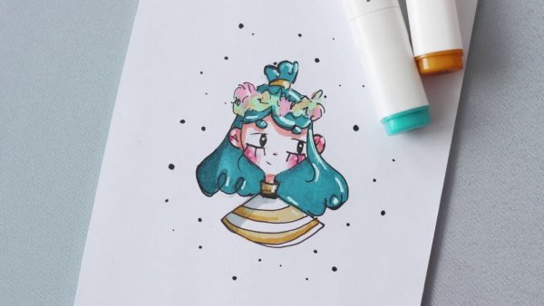 Рисунки маркерами для начинающихся