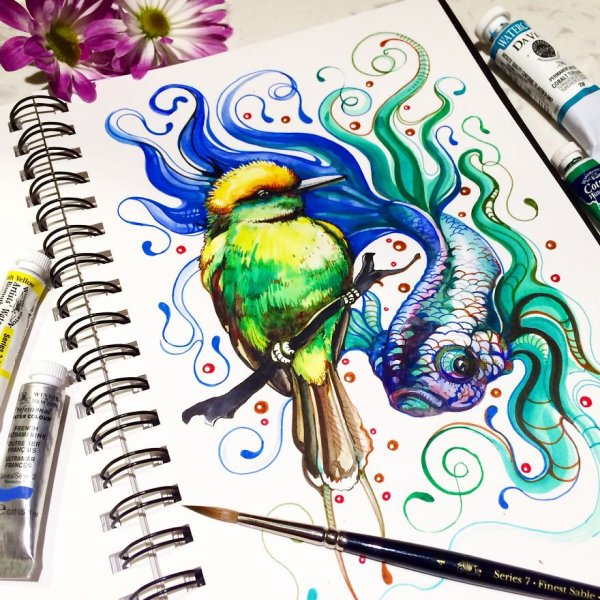 Идеи для рисования перо