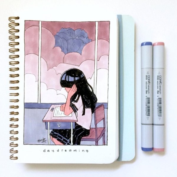 Скетчбук для рисования маркерами