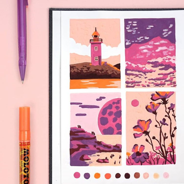 Наклейки для скетчбука