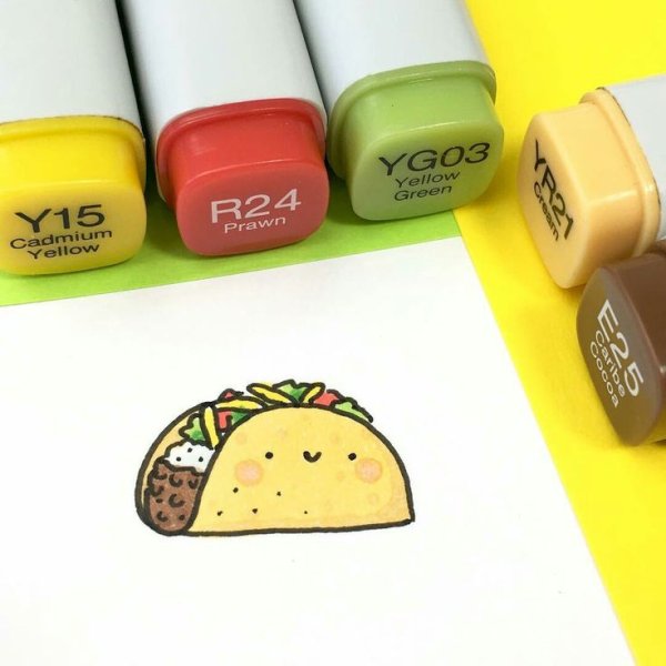 Милый рисунок фломастерами