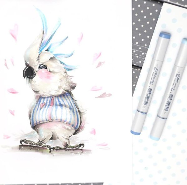 Рисунки маркерами для начинающих