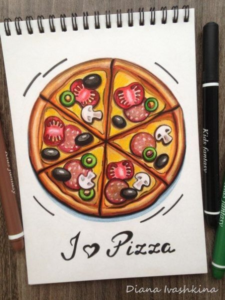 Скетчинг акварельными маркерами