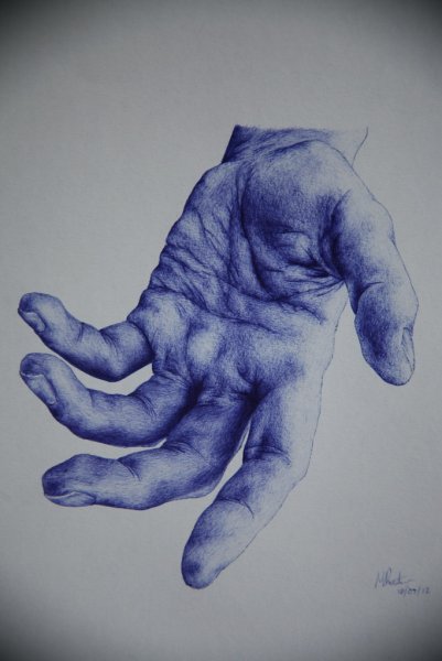 Рисунки шариковой ручкой в тетради